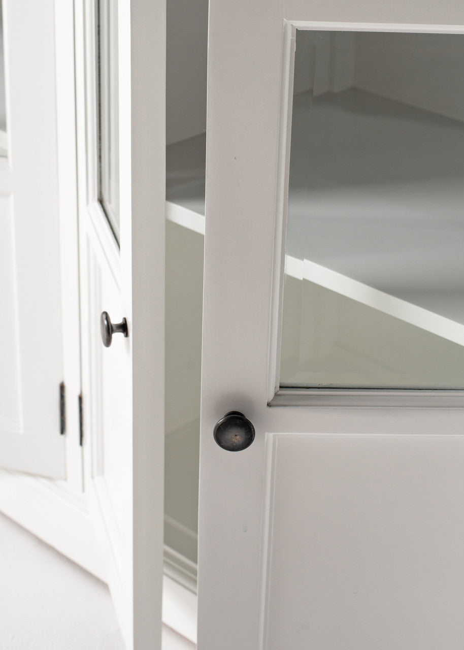 Modern Farmhouse Buffet with 6 Glass Doors 79"