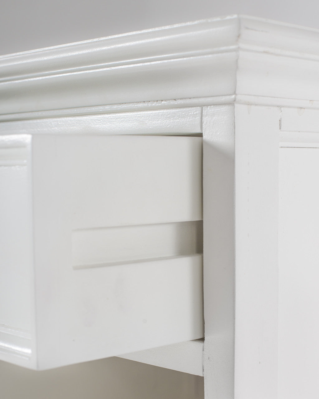 French Coastal Bedside Table with Shelves 18"