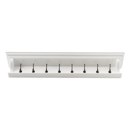 French Coastal 8 Hook Coat Rack 130cm 51"