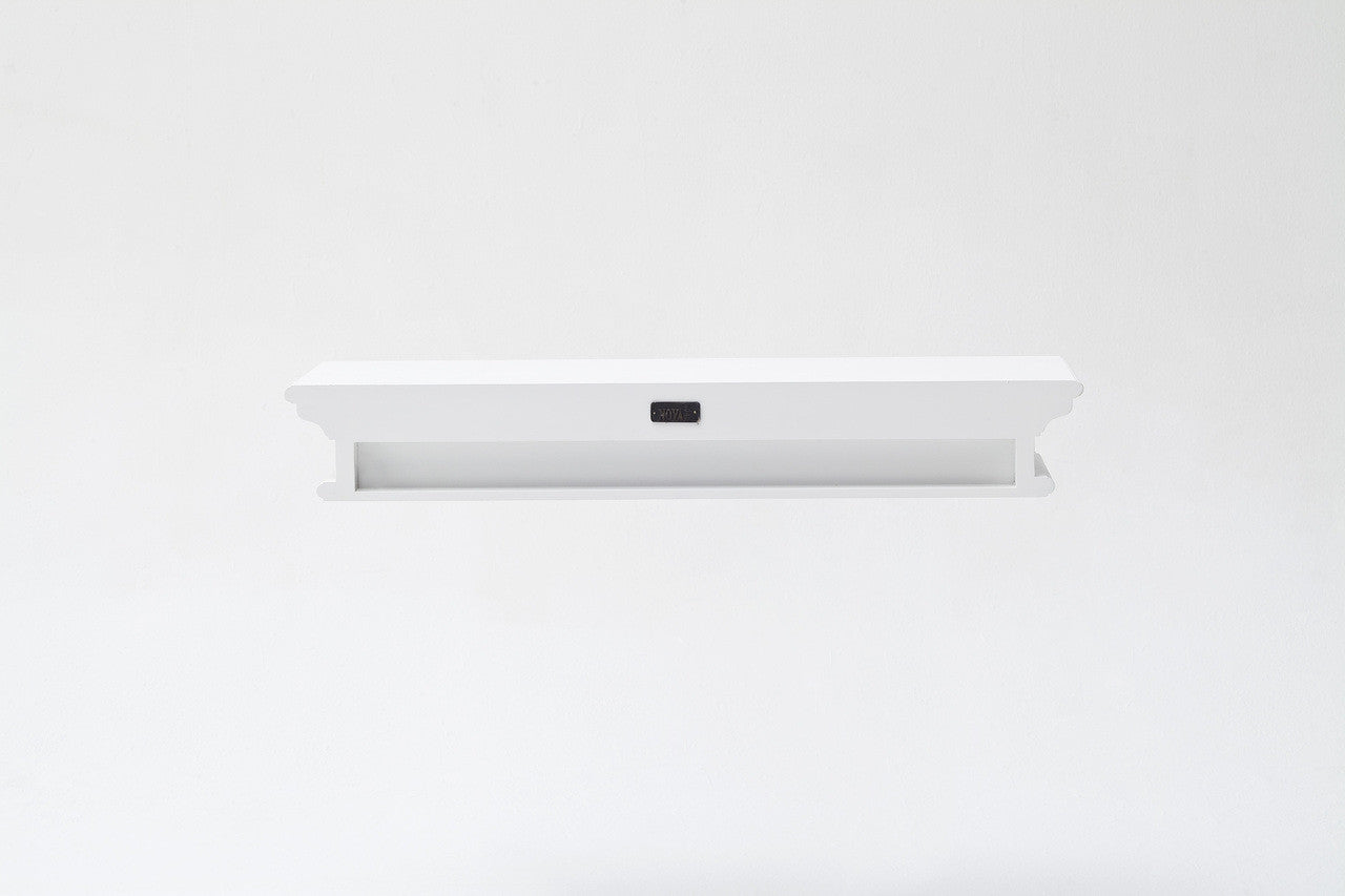 French Coastal Floating Wall Shelf, Long 32"