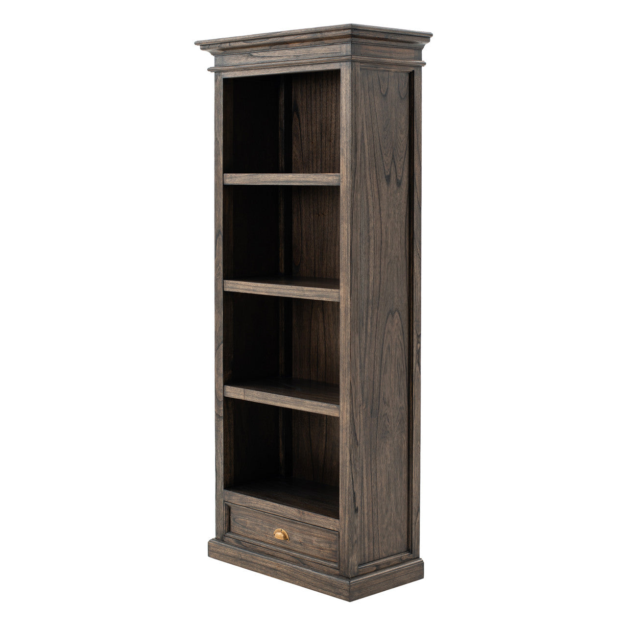 French Rustic Bookcase with 1 Drawer 32"