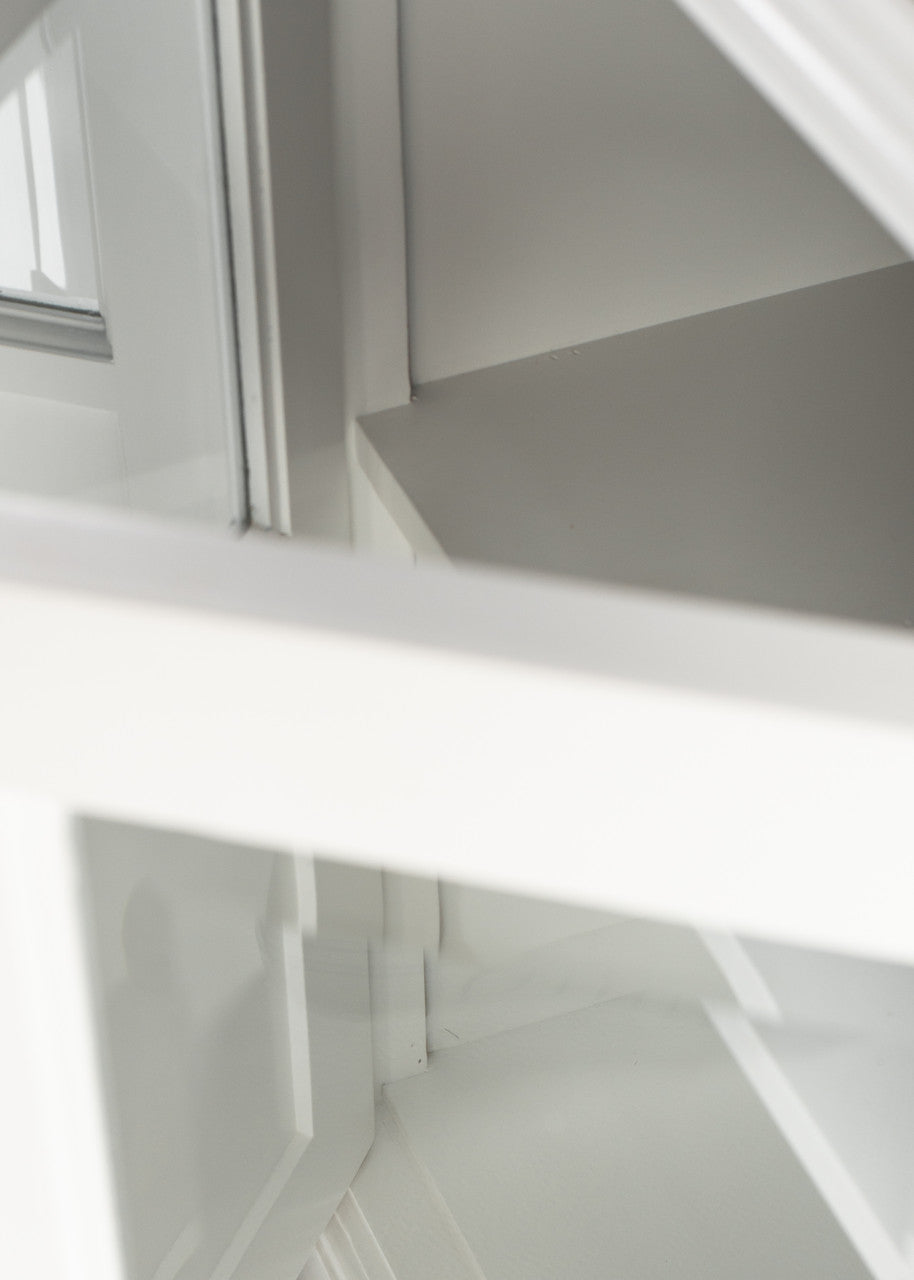 Modern Farmhouse Buffet with 4 Glass Doors 57"