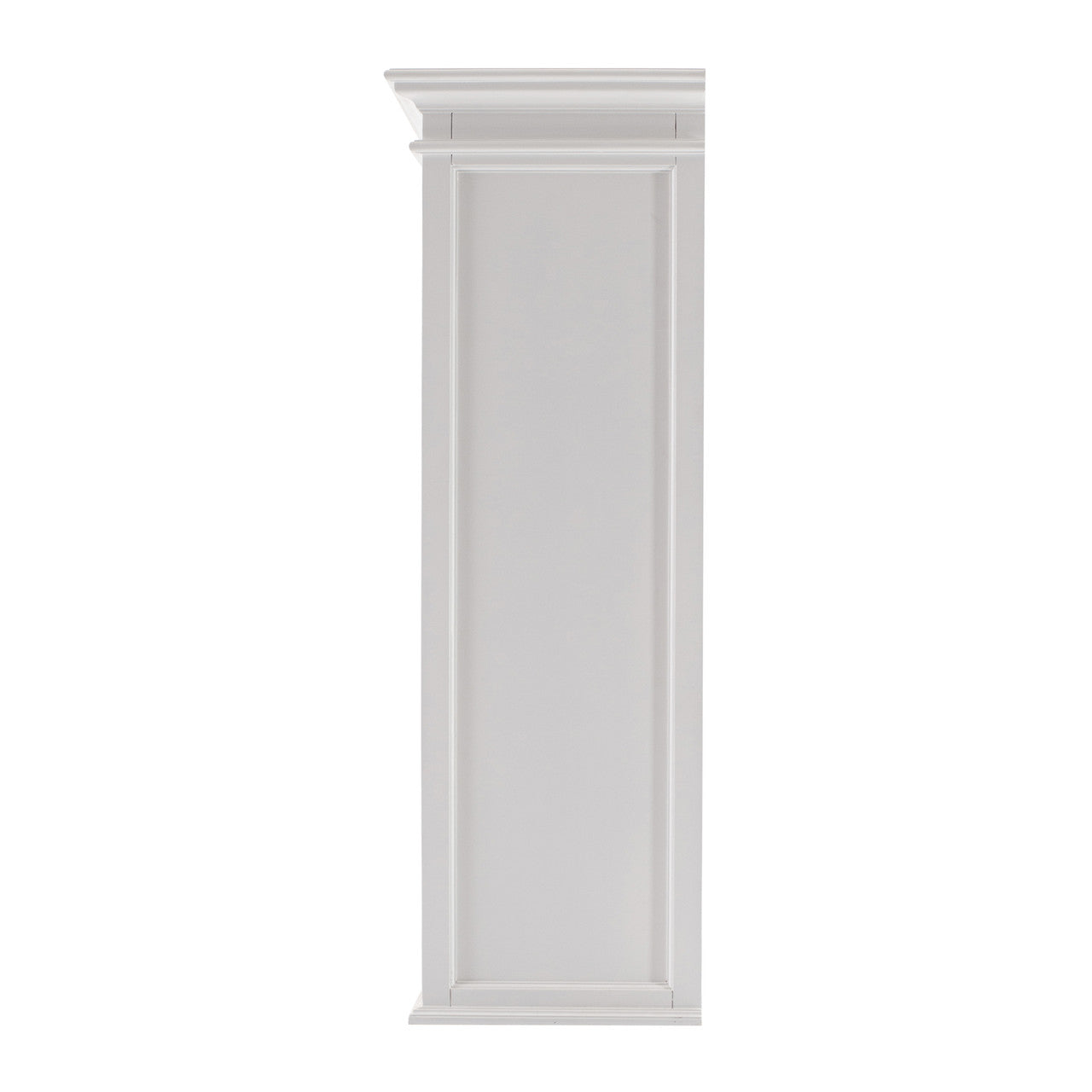 French Coastal Kitchen Hutch Cabinet with 5 Doors 3 Drawers 71"