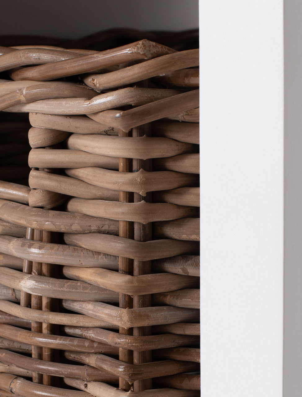 French Coastal Room Divider with Basket Set 47"