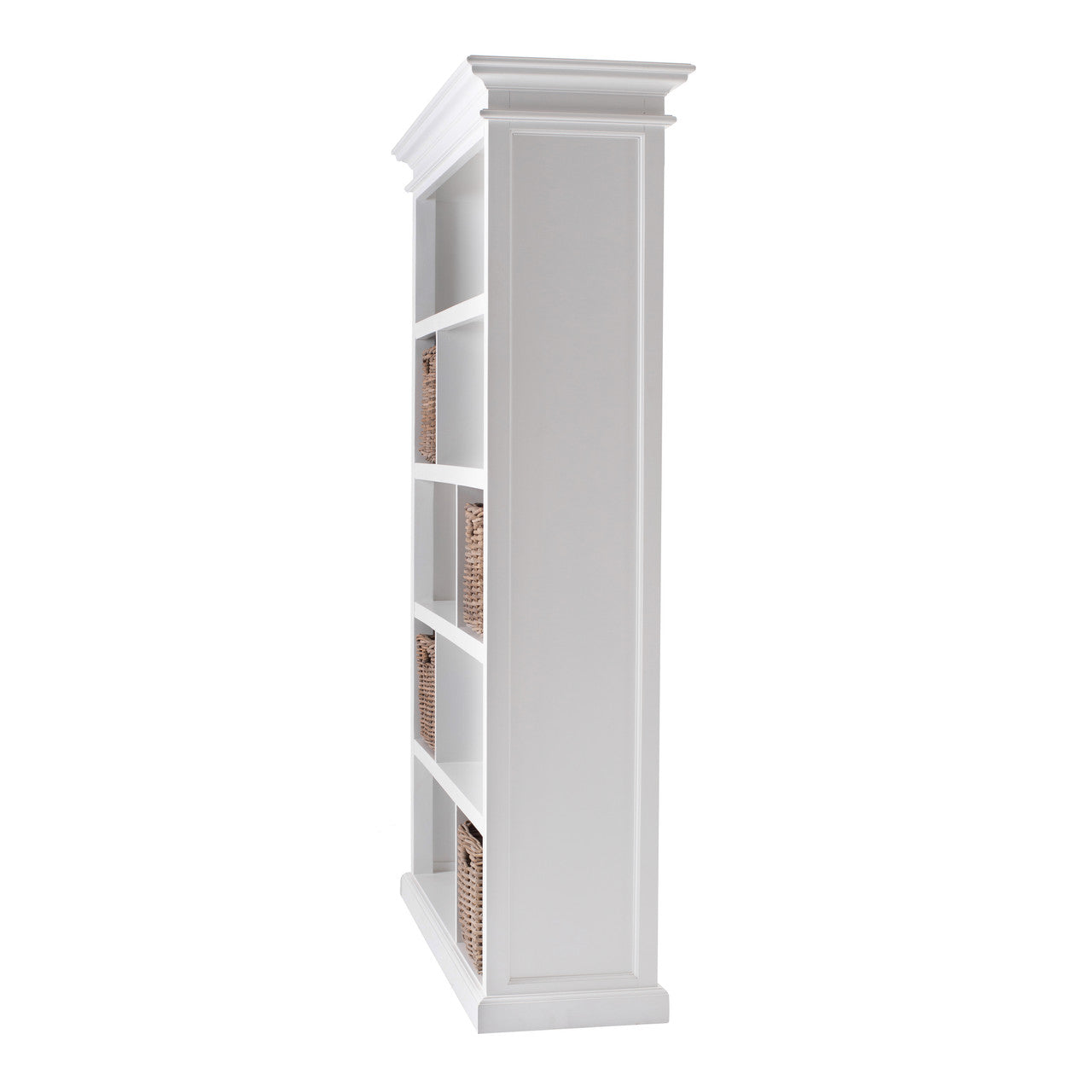 French Coastal Room Divider with Basket Set 47"