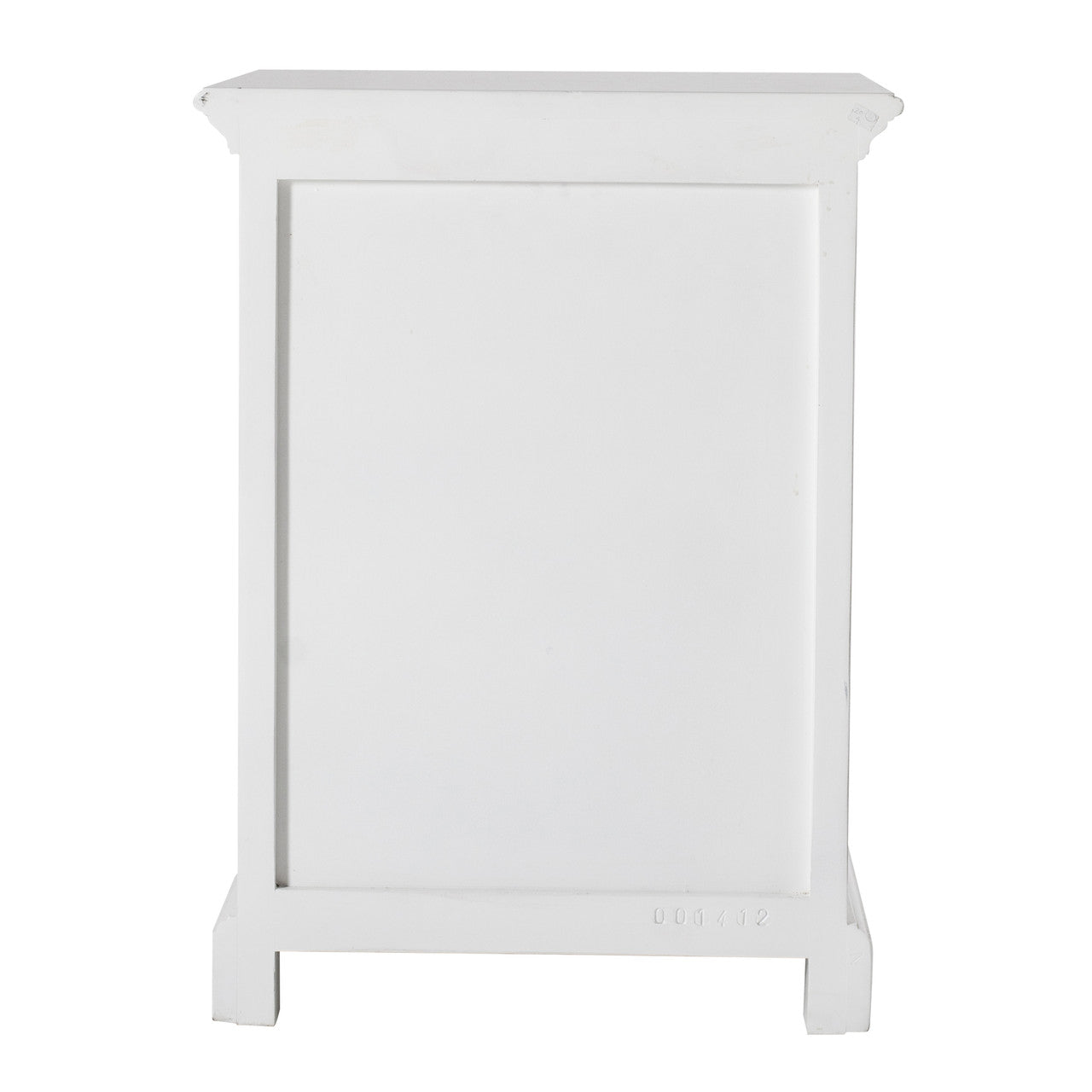 French Coastal Bedside Table with Shelves 18"