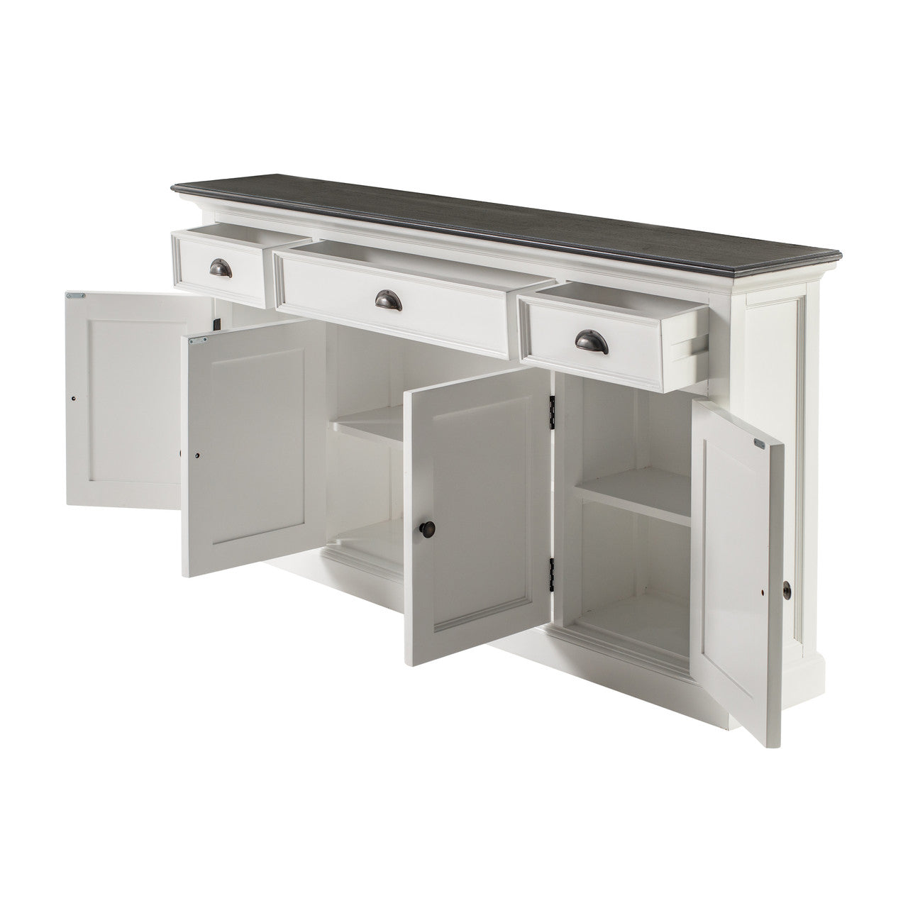 Modern Farmhouse Buffet Console Table 65"