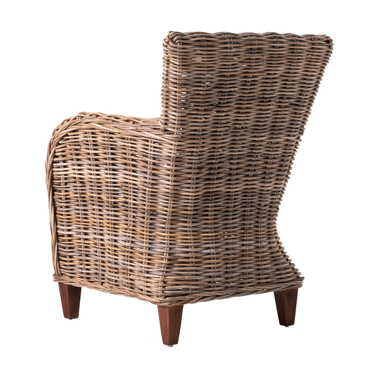 Coastal Wicker Baroness Chair (Set of 2) 26"