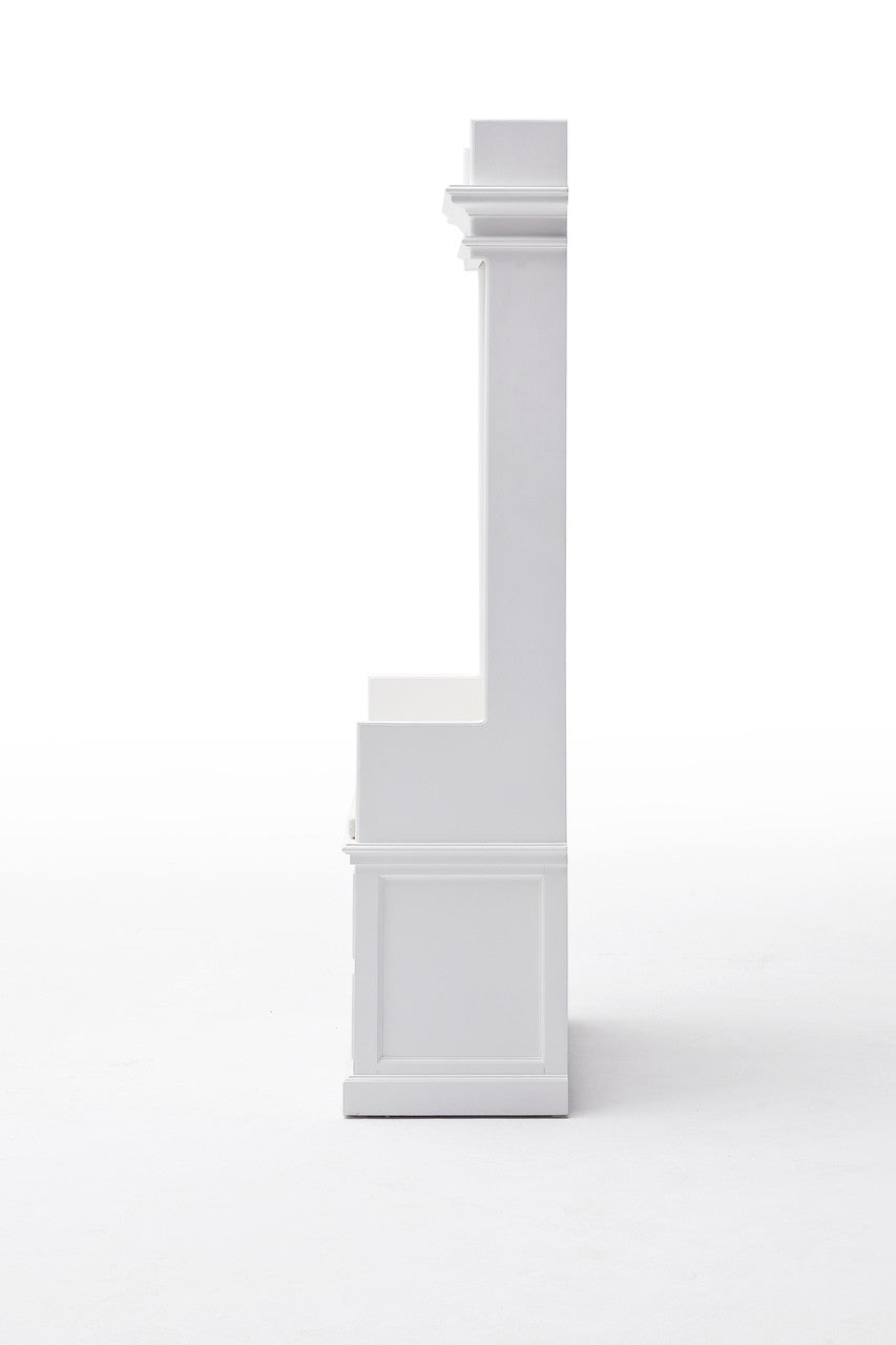 French Coastal Entryway Coat Rack & Bench Unit - ZNS-CA581