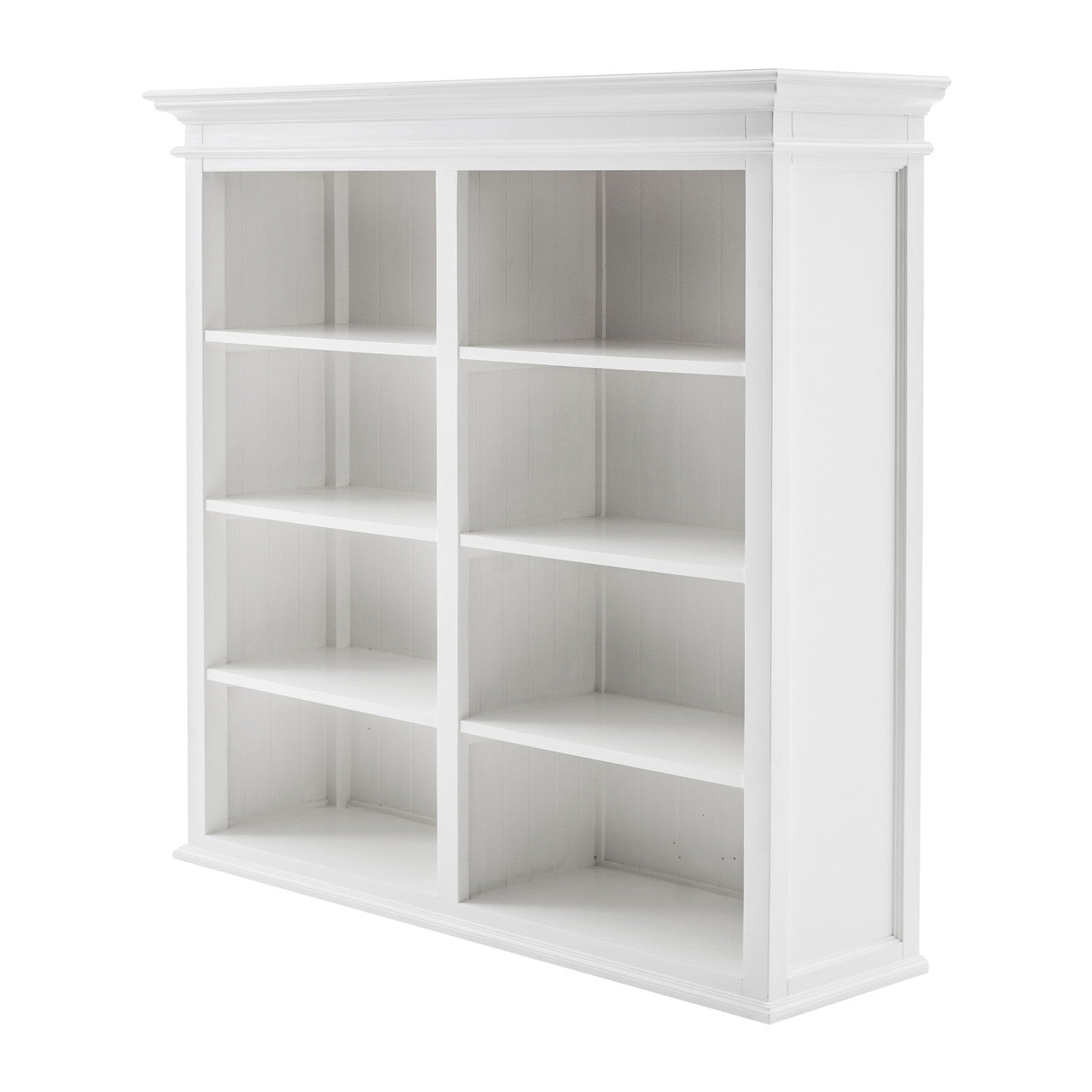 French Coastal Buffet Hutch Unit with 8 Shelves 57"