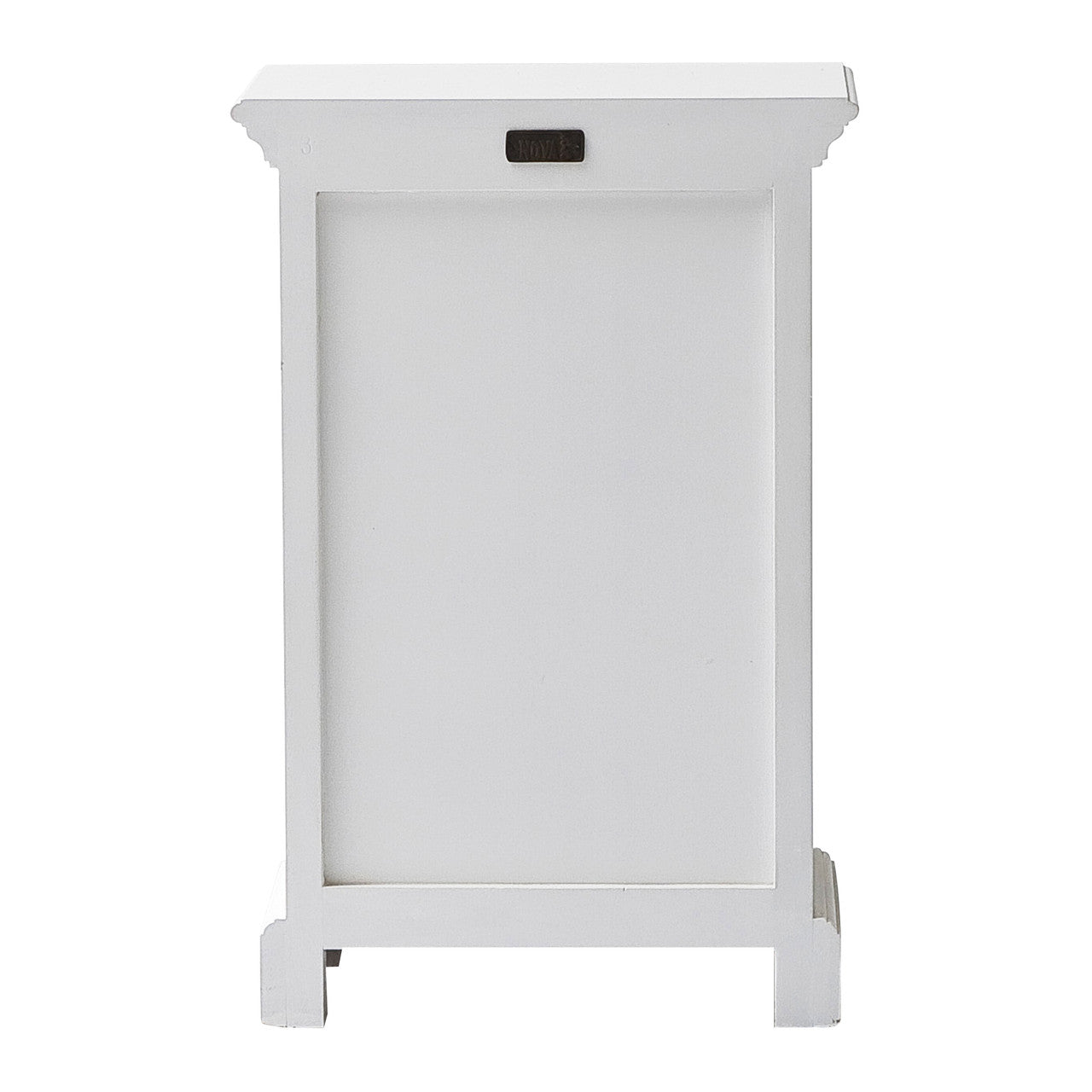 French Coastal Bedside Storage Unit with Basket 16"