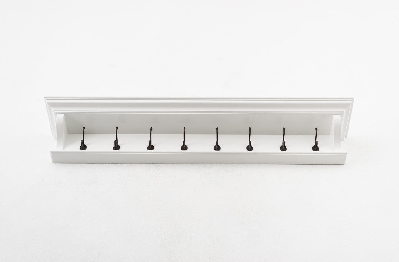 French Coastal 8 Hook Coat Rack 130cm 51"