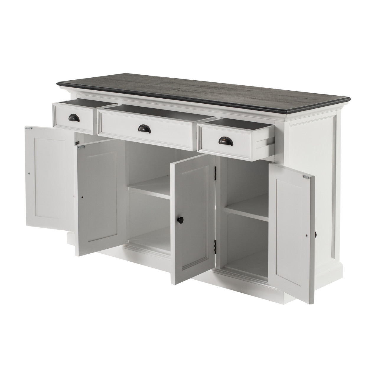 Modern Farmhouse Buffet with 4 Doors 3 Drawers - ZNS-B192CT