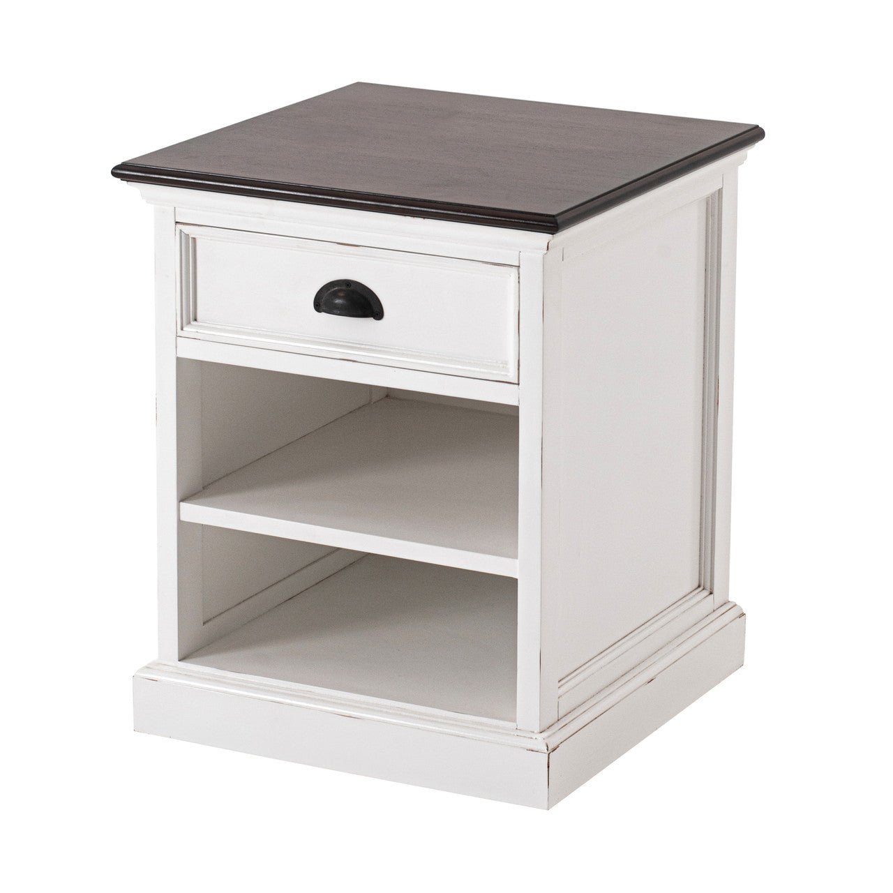 Modern Farmhouse Bedside Table with Shelves 20"