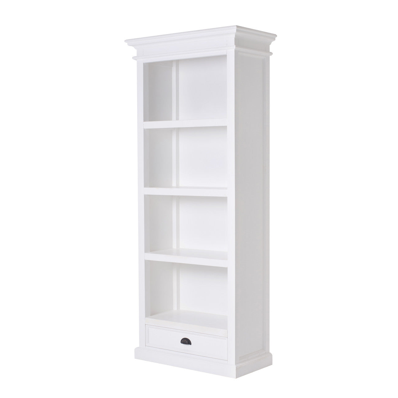 French Coastal Bookcase with 1 Drawer 32"