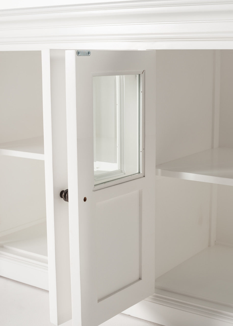 French Coastal Buffet with 4 Glass Doors 57"