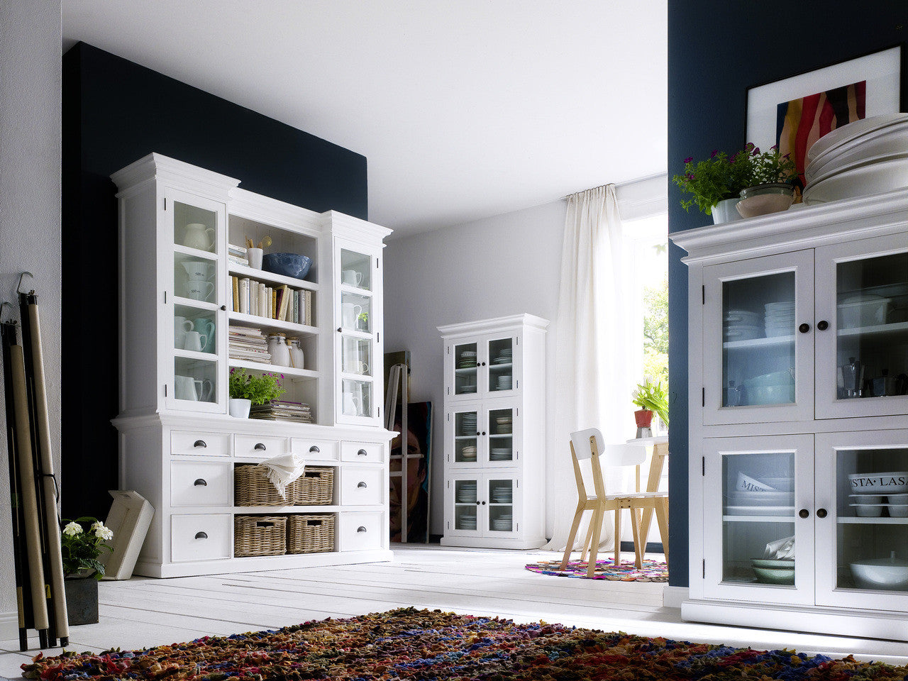 French Coastal 2 Level Pantry 35"