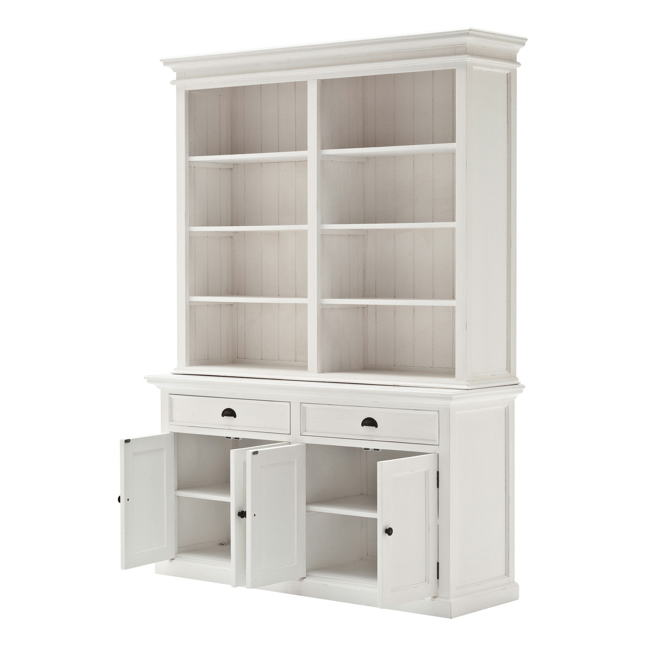 French Coastal Hutch Bookcase Unit 63"