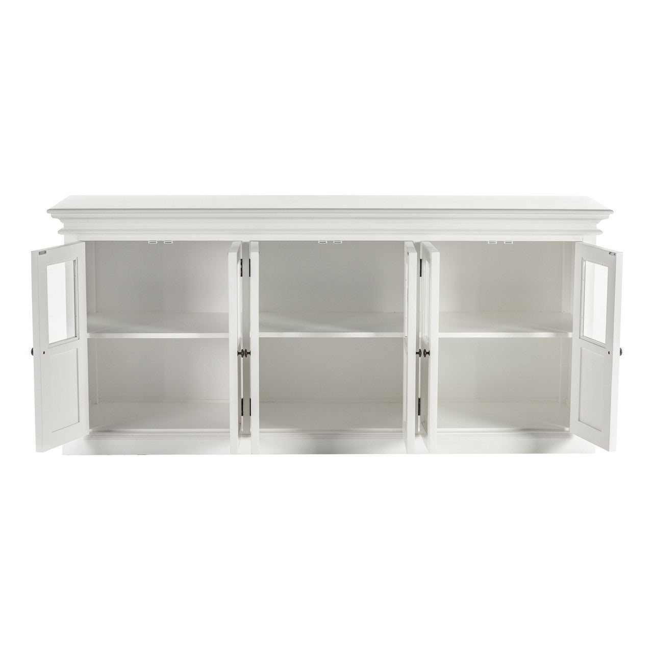 French Coastal Buffet with 6 Glass Doors 79"
