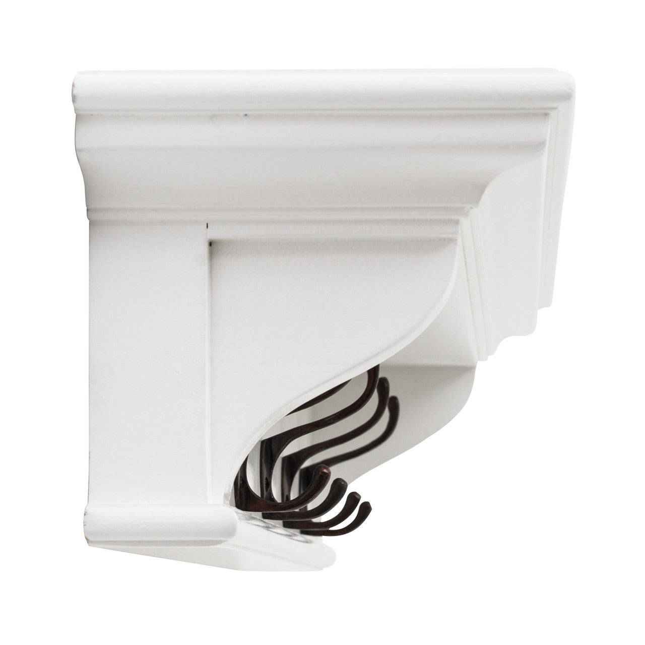 French Coastal 4 Hook Coat Rack 70cm 28"