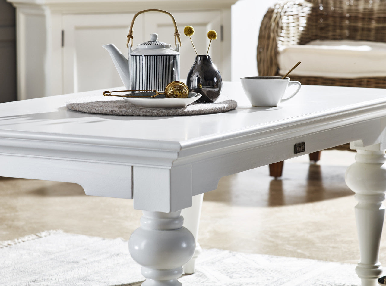 French Cottage Rectangular Coffee Table 47"