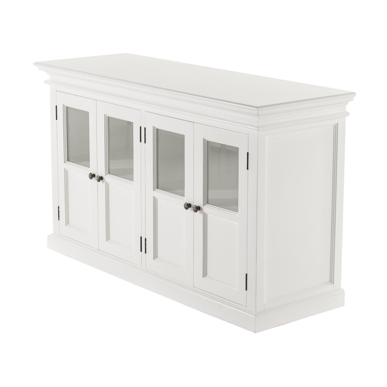 French Coastal Buffet with 4 Glass Doors 57"
