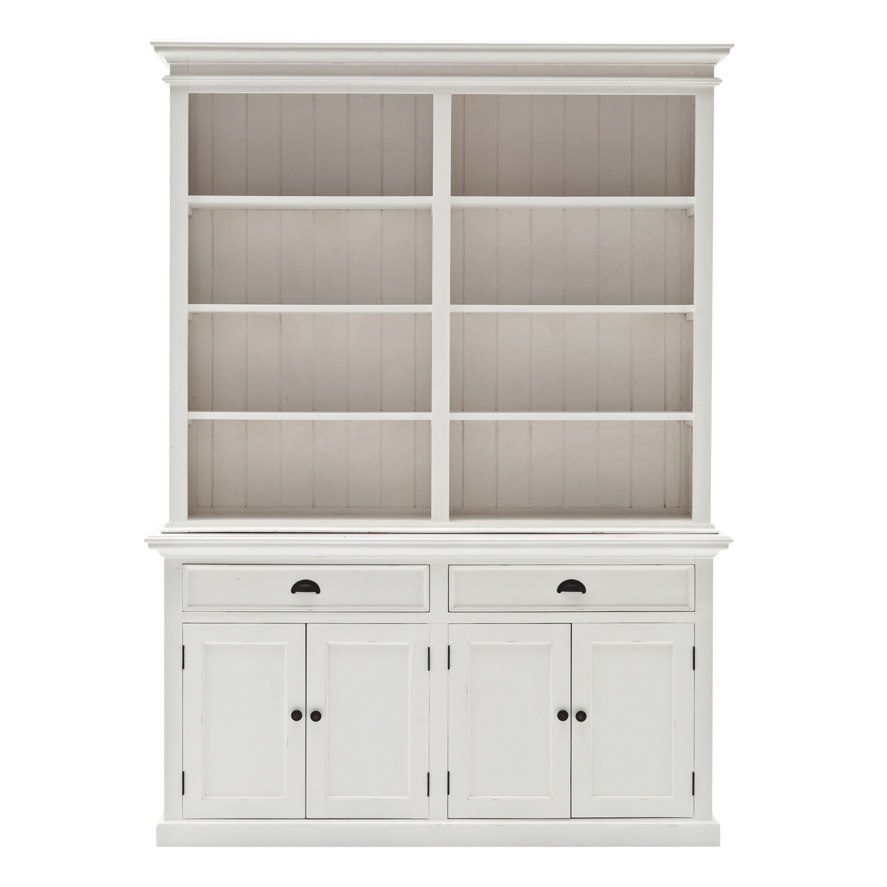 French Coastal Hutch Bookcase Unit 63"
