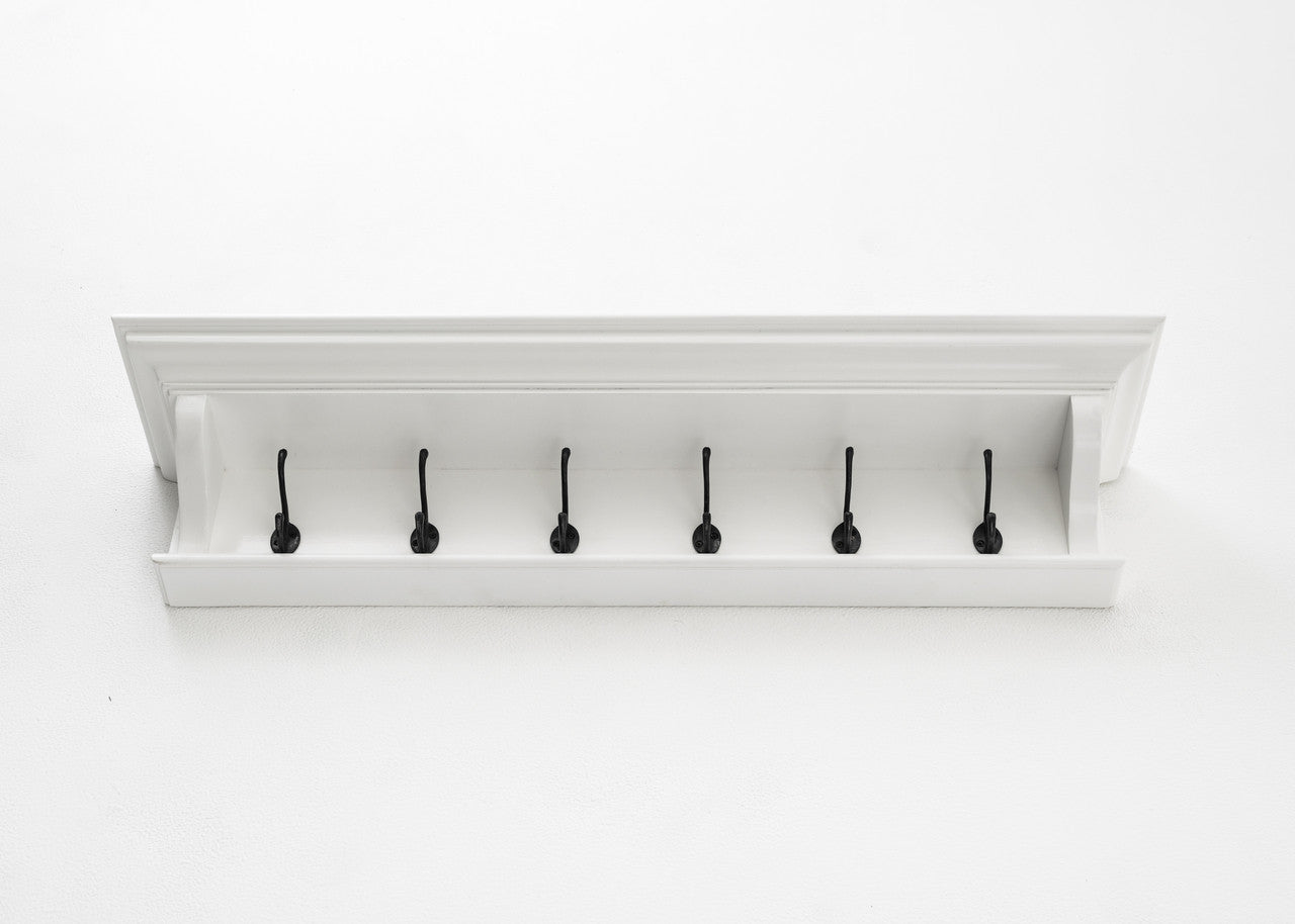 French Coastal 6 Hook Coat Rack 100cm 39"