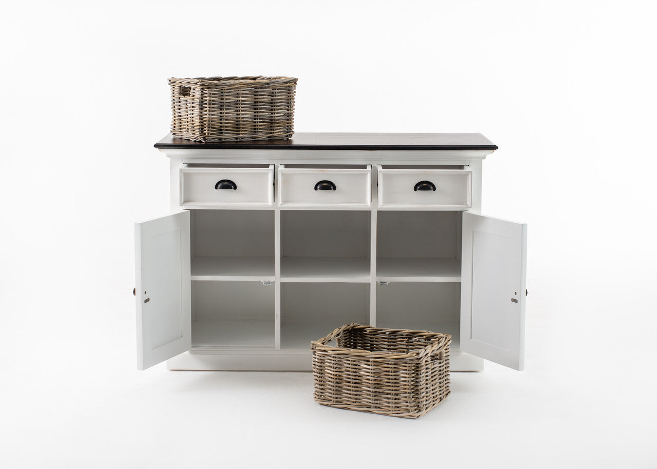 Modern Farmhouse Buffet with 2 Baskets - ZNS-B129TWD