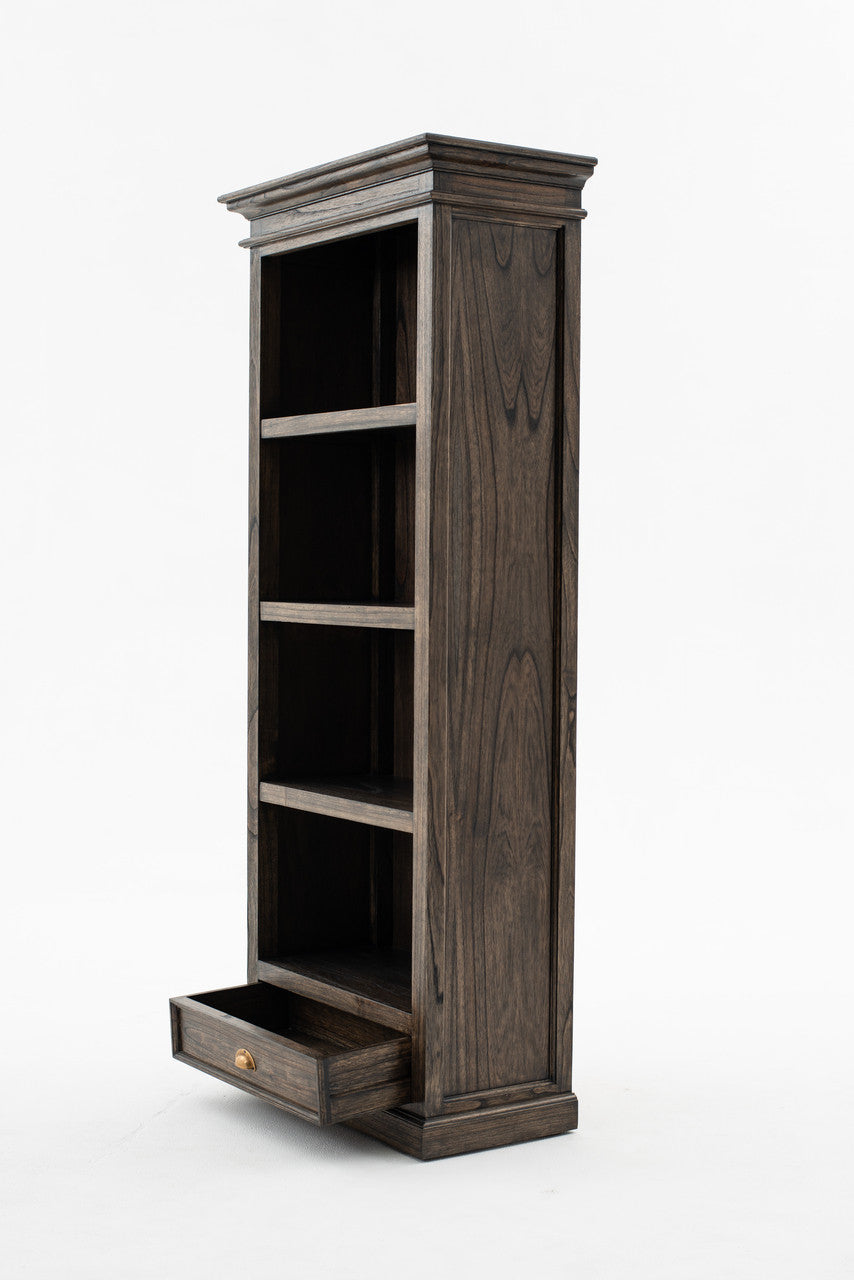 French Rustic Bookcase with 1 Drawer 32"