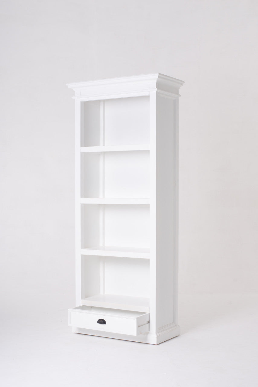 French Coastal Bookcase with 1 Drawer 32"
