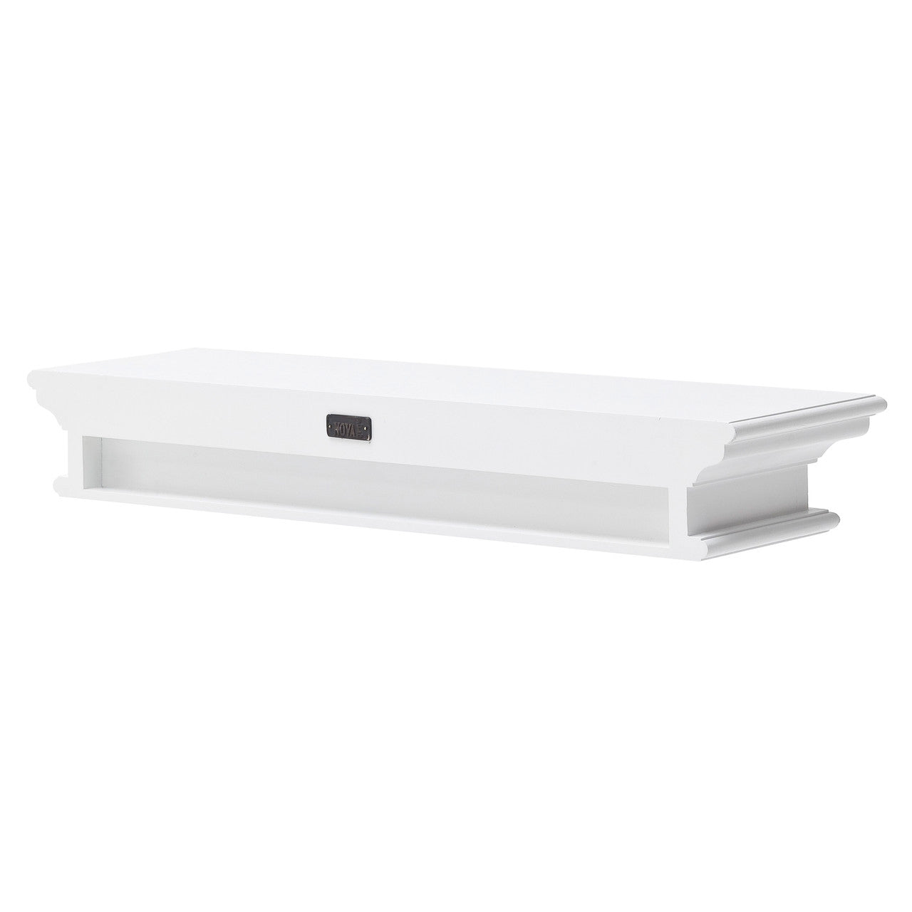 French Coastal Floating Wall Shelf, Long 32"