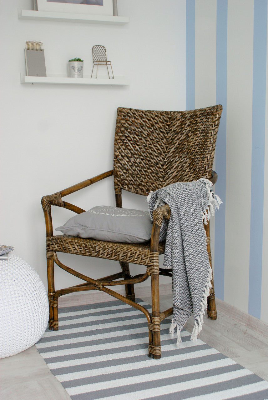 Coastal Wicker Jester Chair (Set of 2) 26"