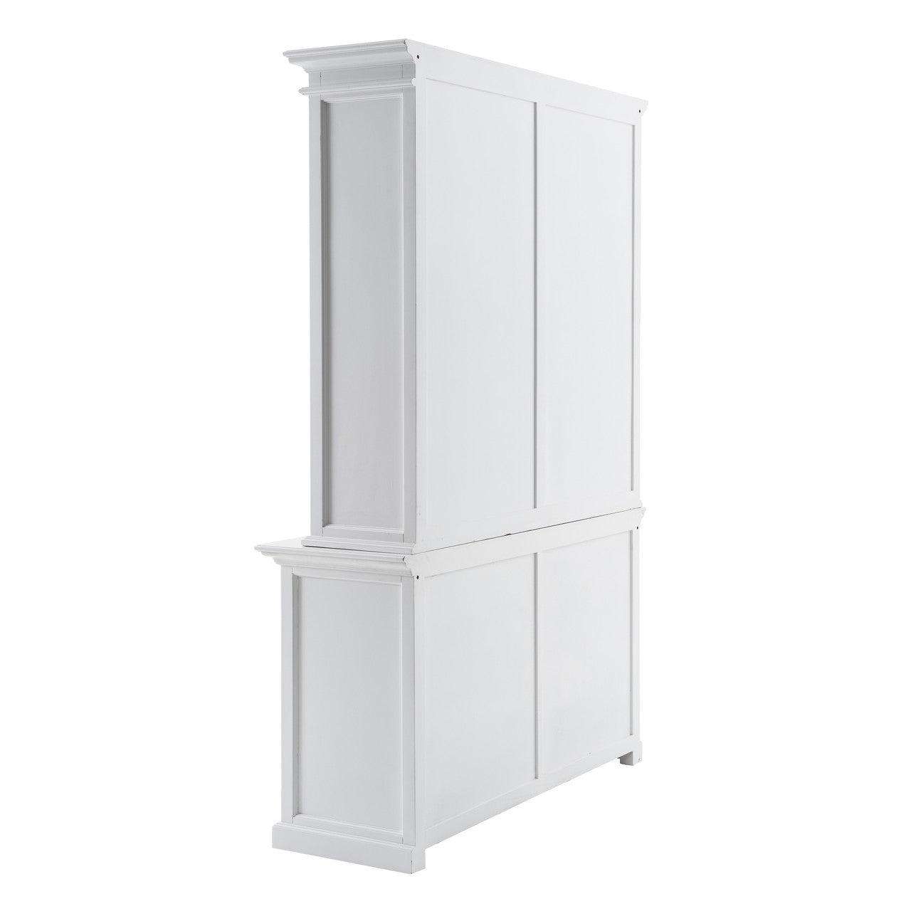 French Coastal Buffet Hutch Unit with 8 Shelves 57"