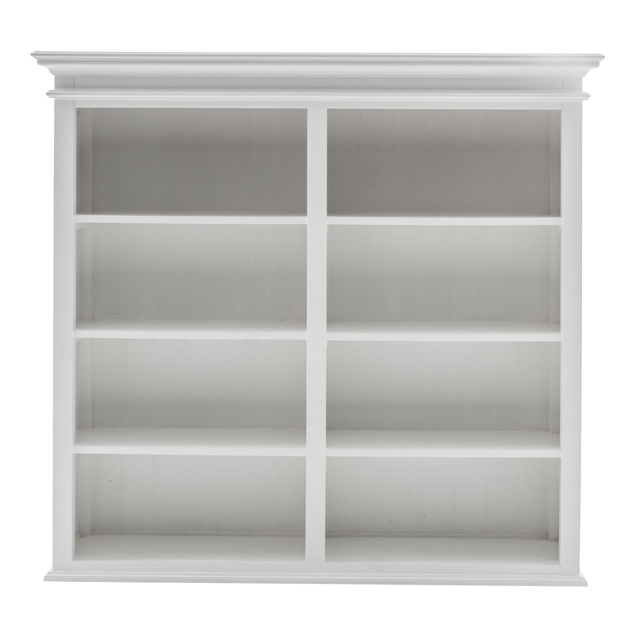 French Coastal Buffet Hutch Unit with 8 Shelves 57"