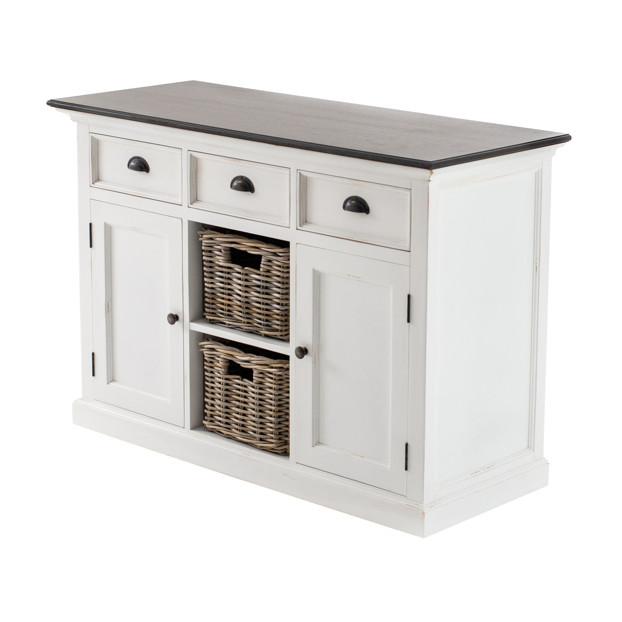 Modern Farmhouse Buffet with 2 Baskets - ZNS-B129TWD