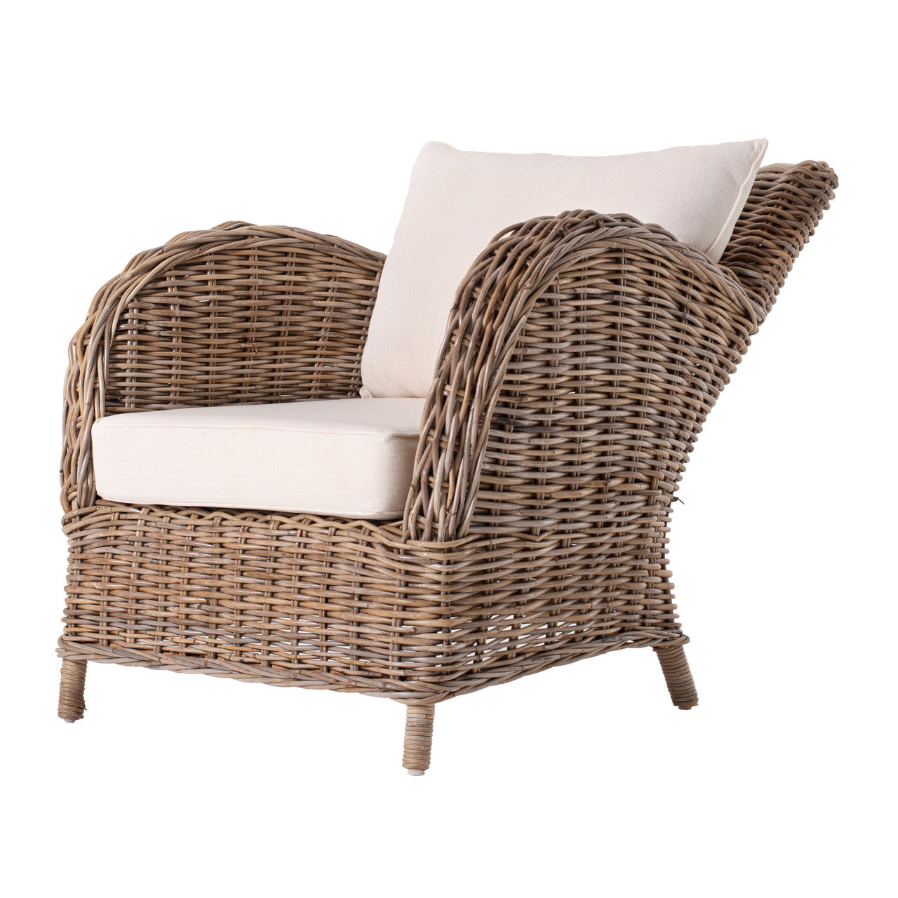 Coastal Wicker Knight Chair 34"