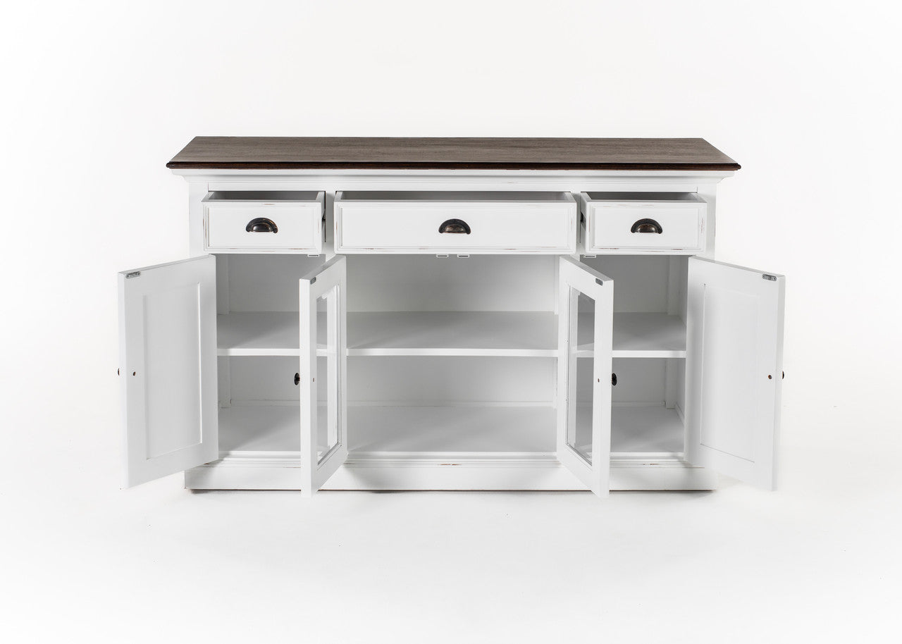 Modern Farmhouse Buffet with 4 Doors 3 Drawers - ZNS-B191TWD