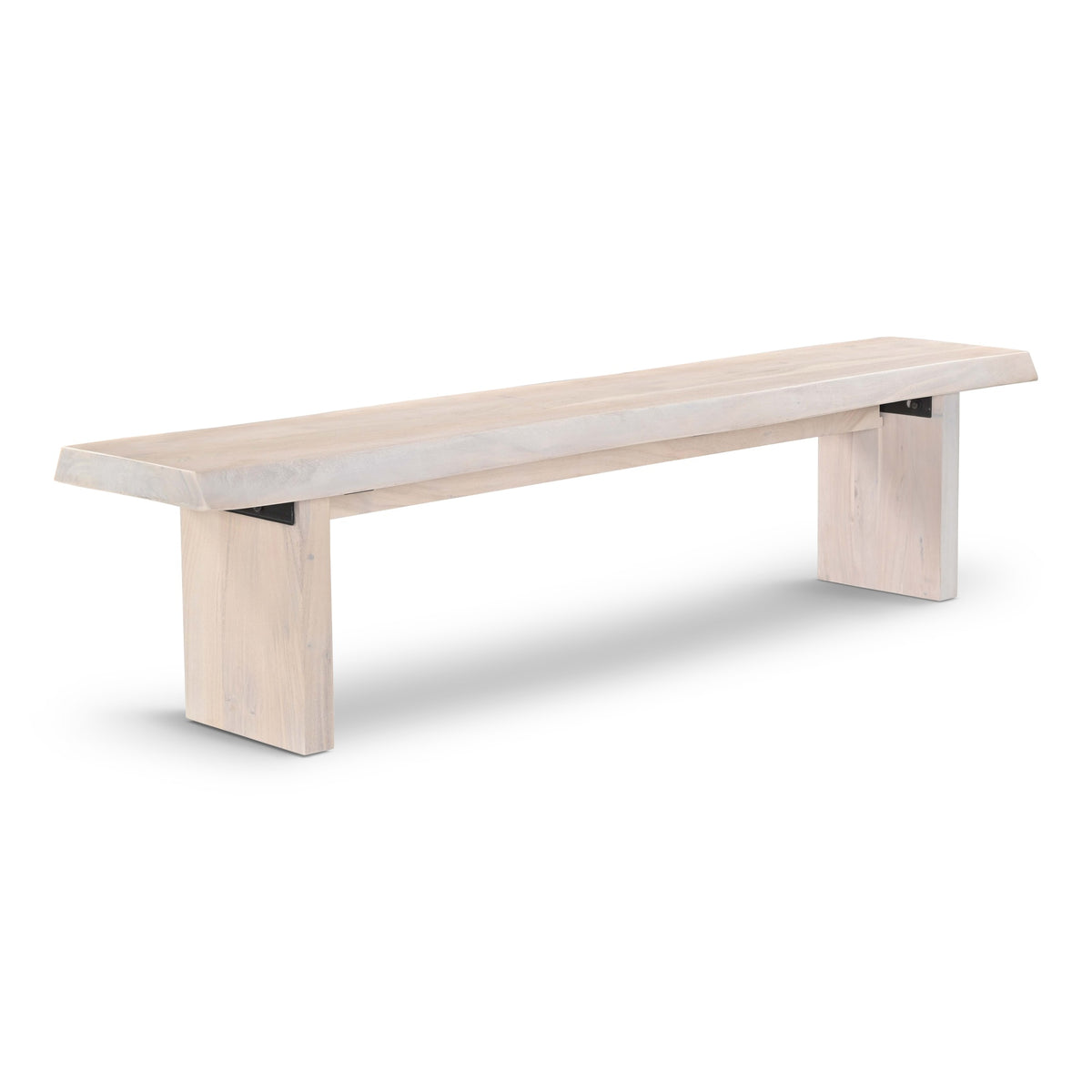 Brooks Bench 78" - White Wash Frame by Urbia - detail 2