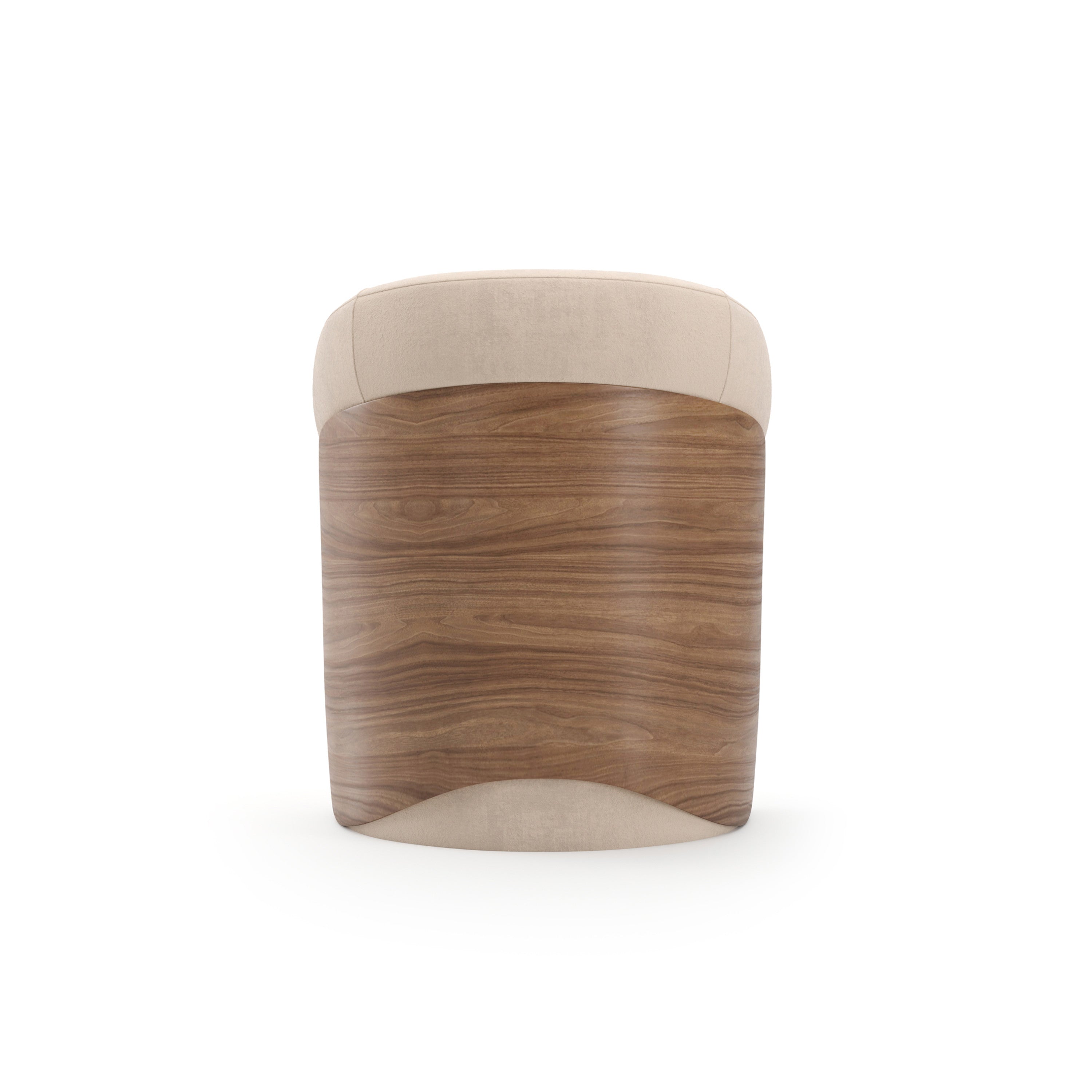 Fleur Wood Back Dining Chair Porcini 25" by Caracole - view 8