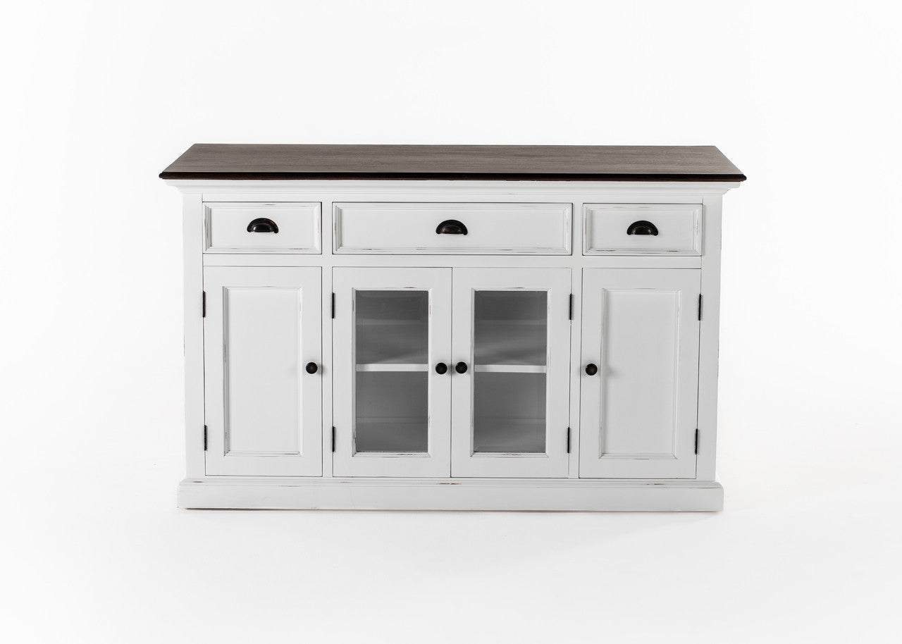 Modern Farmhouse Buffet with 4 Doors 3 Drawers - ZNS-B191TWD