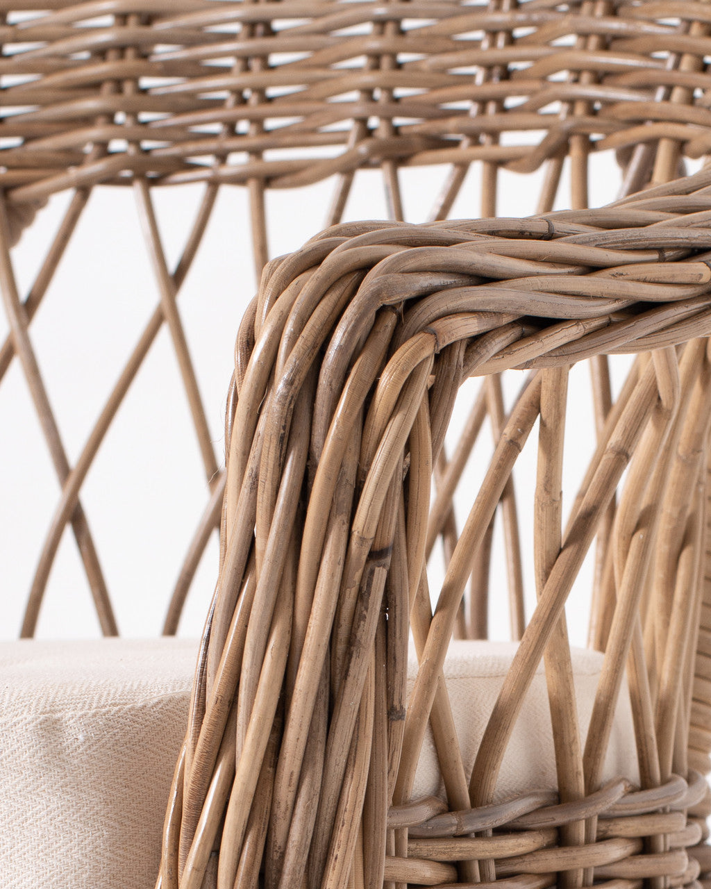 Coastal Wicker Monarch Chair (Set of 2) 27"