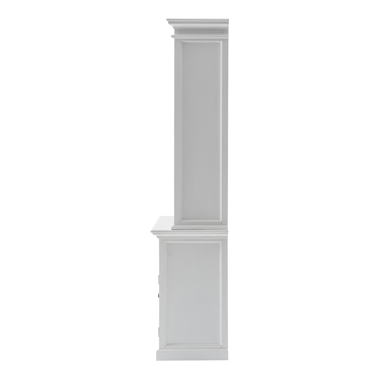 French Coastal Buffet Hutch Unit with 8 Shelves 57"