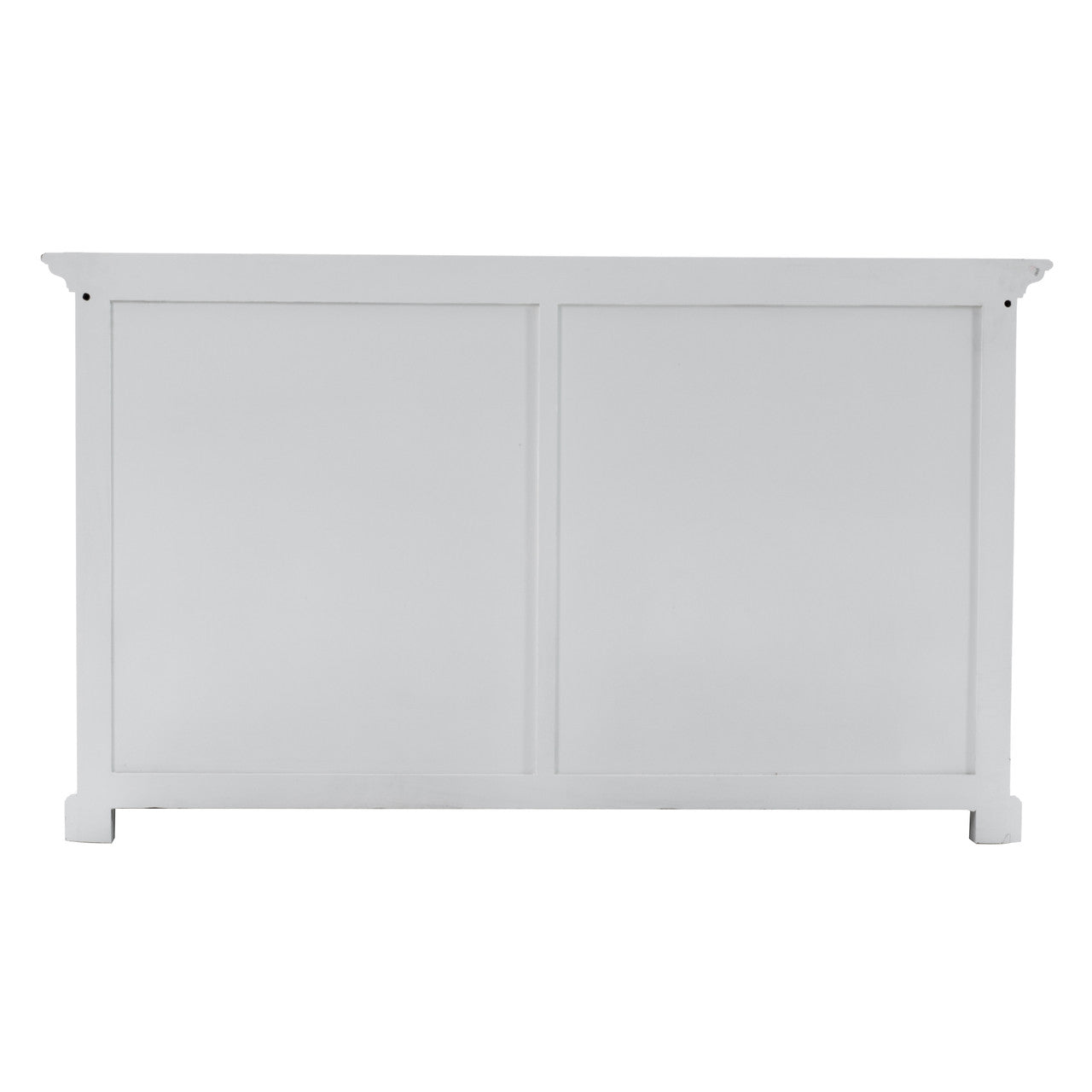 French Coastal Buffet Hutch Unit with 2 Adjustable Shelves 57"
