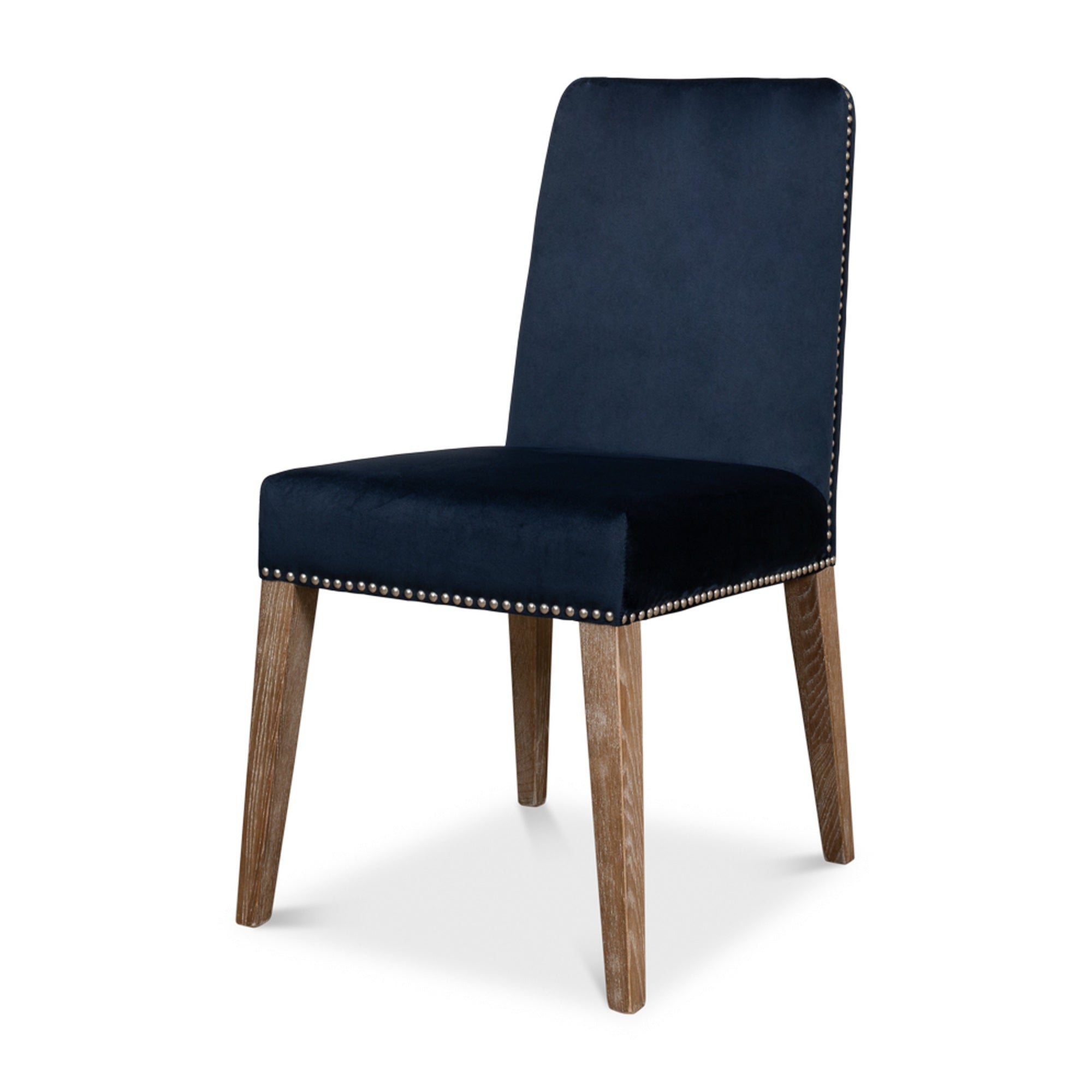 Franklin Side Chair, Navy Blue by Sarreid Ltd