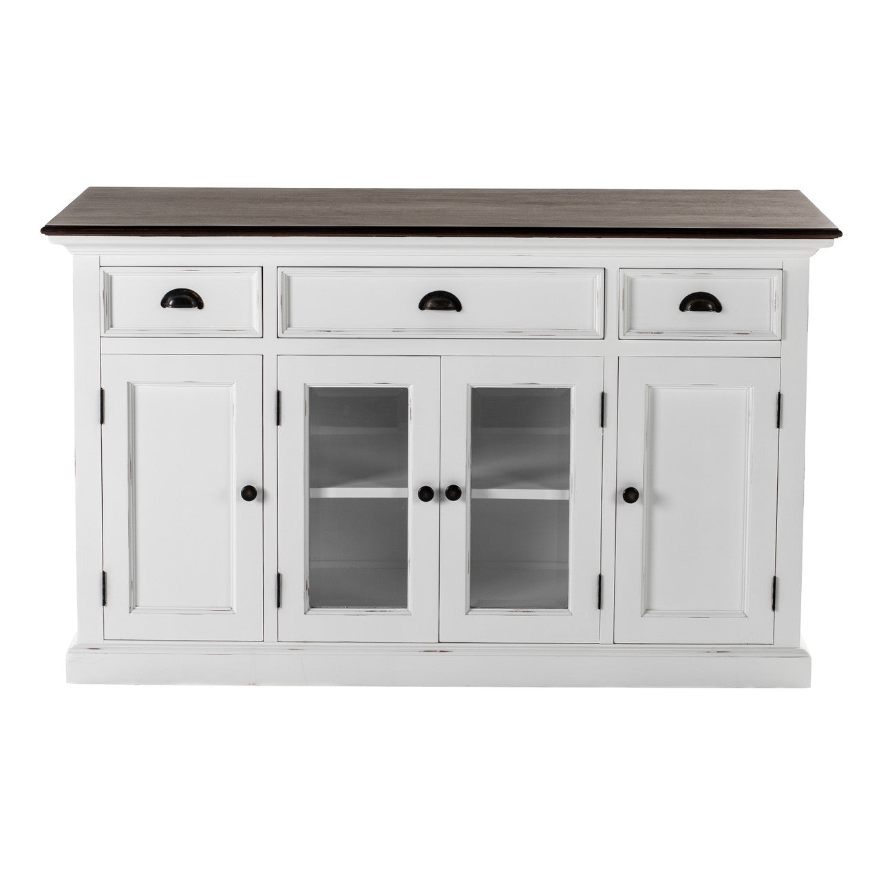 Modern Farmhouse Buffet with 4 Doors 3 Drawers - ZNS-B191TWD
