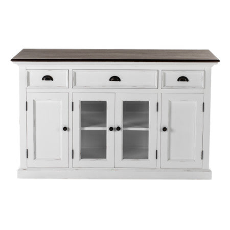 Modern Farmhouse Buffet with 4 Doors 3 Drawers - ZNS-B191TWD