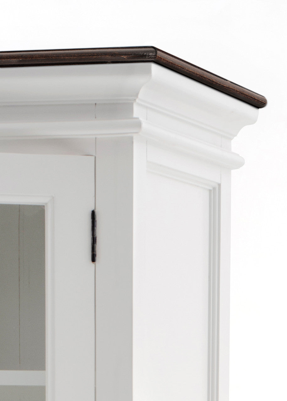 Modern Farmhouse Display Buffet with 4 Glass Doors 64"