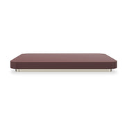 Periphery Cocktail Square Accent Tray Rouge Red Gloss Coffee Table 31.50" by Caracole
