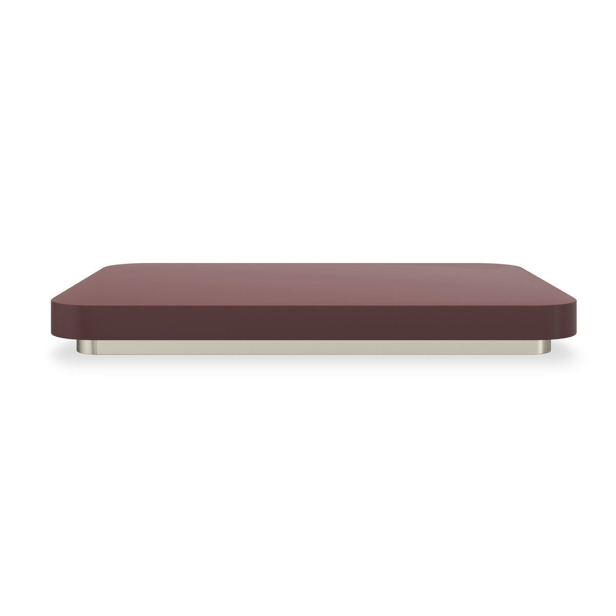 Periphery Cocktail Square Accent Tray Rouge Red Gloss Coffee Table 31.50" by Caracole